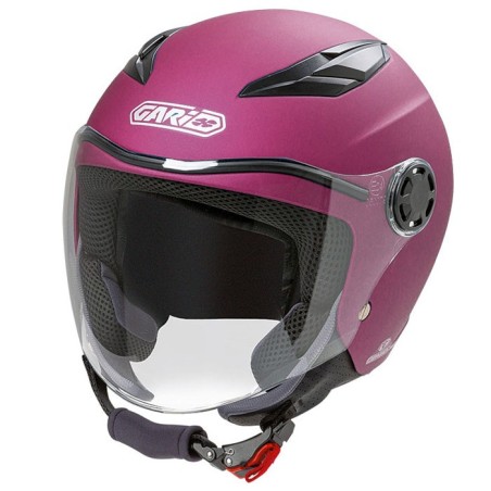 Casco da bambino Gary G01 fucsia opaco con adesivi