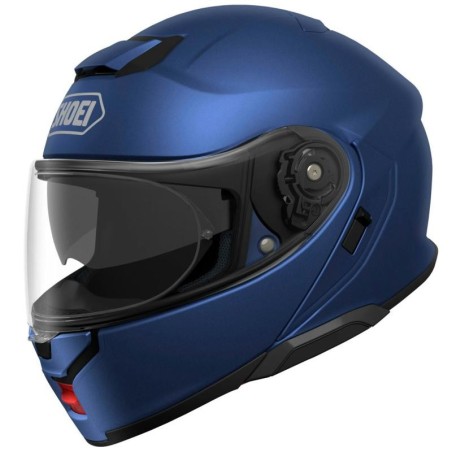 Casco Shoei Neotec 3 apribile monocolore blu metal opaco