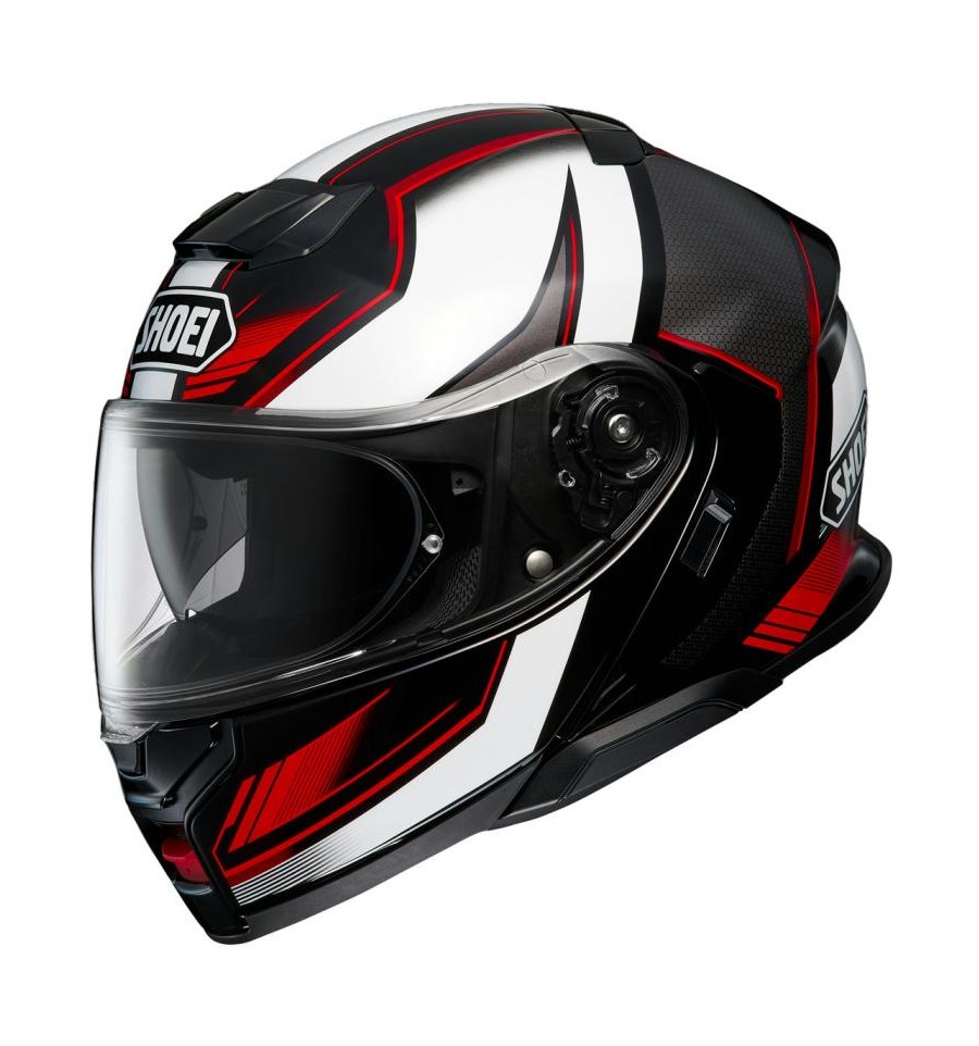 Casco Shoei Neotec 3 apribile Grasp TC-5 nero, rosso e bianco