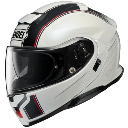 Casco Shoei Neotec 3 apribile Satori TC-6 bianco, nero e rosso