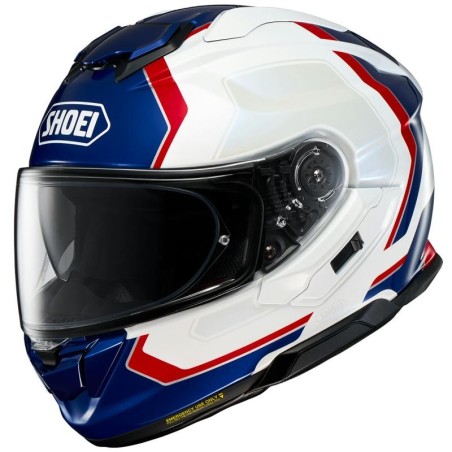 Casco Shoei GT Air 3 Realm TC-10 bianco, blu e rosso lucidi