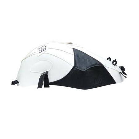 Copriserbatoio Bagster per BMW S1000RR fino 2014 in similpelle bianco carbon look