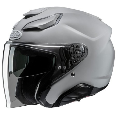 Casco Jet HJC F31 monocolore grigio lucido