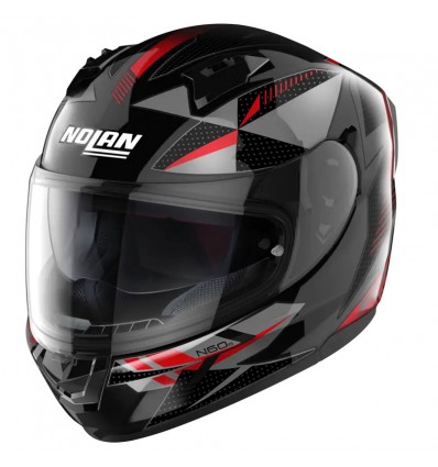 Casco integrale Nolan N60.6 Wiring nero, argento e rosso