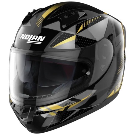 Casco integrale Nolan N60.6 Wiring nero, argento e oro