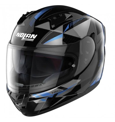 Casco integrale Nolan N60.6 Wiring nero, argento e blu