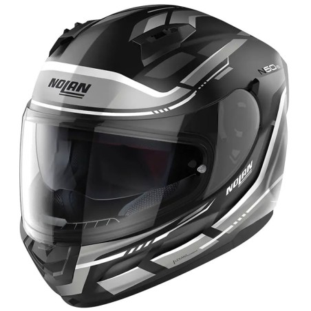 Casco integrale Nolan N60.6 Lancer nero opaco e argento