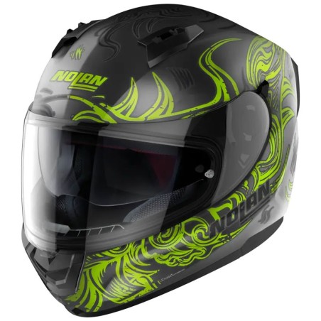 Casco integrale Nolan N60.6 Muse antracite e verde