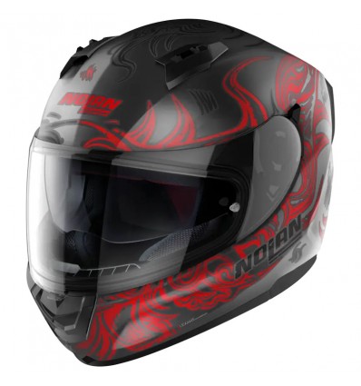 Casco integrale Nolan N60.6 Muse antracite e rosso