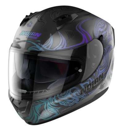 Casco integrale Nolan N60.6 Muse antracite e viola iridio