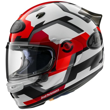 Casco Arai Quantic Face bianco, rosso e nero