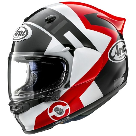 Casco Arai Quantic Space bianco, rosso e nero