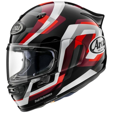 Casco Arai Quantic Snake nero, rosso e bianco