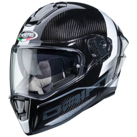 Casco Caberg Drift Evo Carbon Sonic doppia visiera bianco