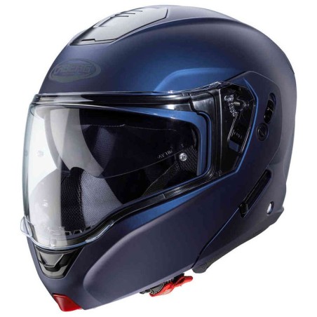 Casco Caberg Horus apribile doppia visiera blu metal opaco