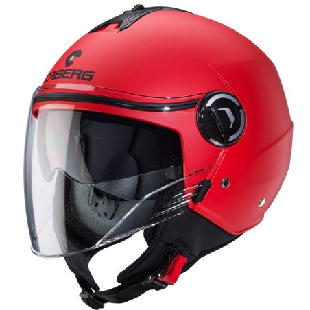 Casco Caberg Riviera V4-X monocolore rosso scuro opaco