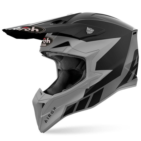 Casco Airoh enduro Wraaap Reloaded nero e antracite opaco