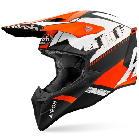 Casco Airoh enduro Wraaap Feel arancio opaco