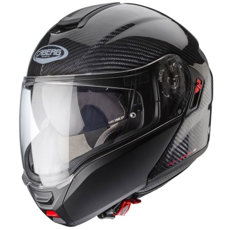 Casco Caberg Levo-X Carbon apribile doppia visiera lucido