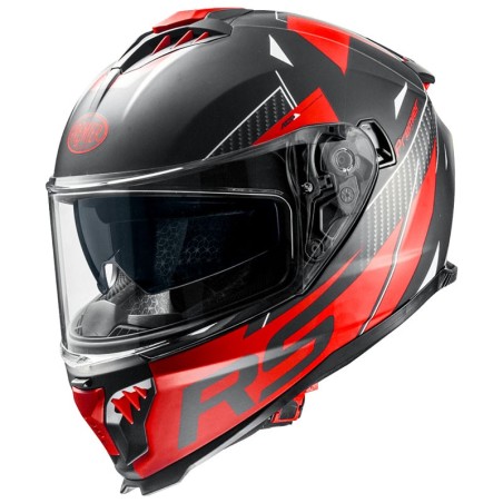 Casco integrale Premier Typhoon RS 92BM nero e rosso opaco