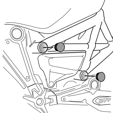 Tappi telaio Puig per Ducati Diavel e XDiavel