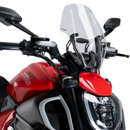 Cupolino Puig Naked per Ducati Diavel V4 trasparente