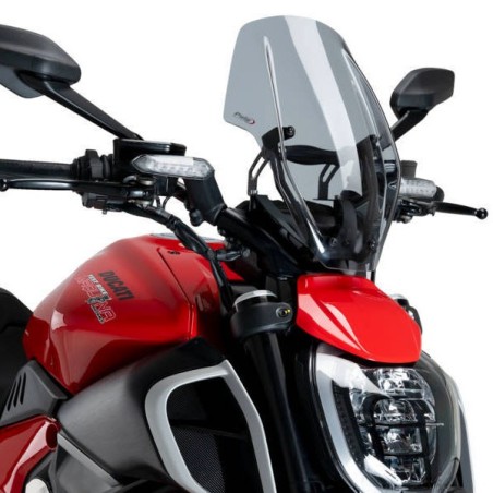 Cupolino Puig Naked per Ducati Diavel V4 fume chiaro