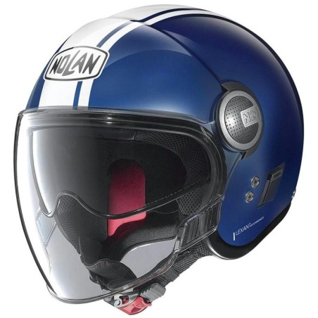 Casco Nolan N21 Visor Classic Dolcevita blu metal e bianco