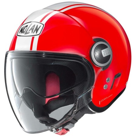 Casco Nolan N21 Visor Classic Dolcevita rosso e bianco