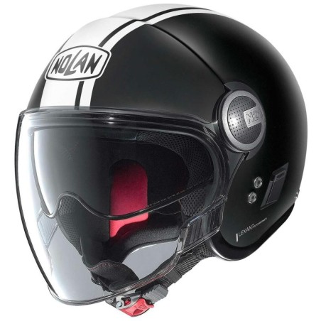 Casco Nolan N21 Visor Classic Dolcevita nero opaco e bianco