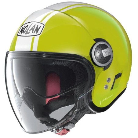 Casco Nolan N21 Visor Classic Dolcevita lime e bianco