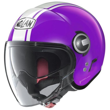 Casco Nolan N21 Visor Classic Dolcevita ametista e bianco