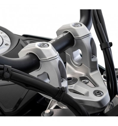 Riser Wunderlich rialzati e arretrati per manubri BMW R1300 GS