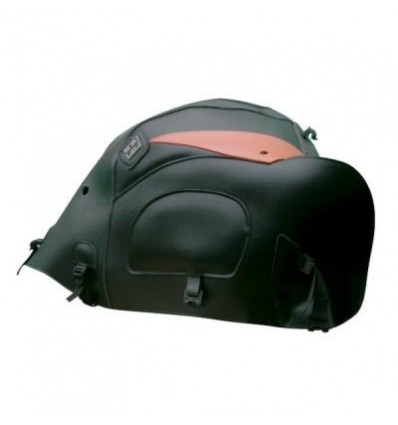 Copriserbatoio Bagster per Honda XL 1000 V Varadero 99-11 in similpelle nero e triangolo zucca