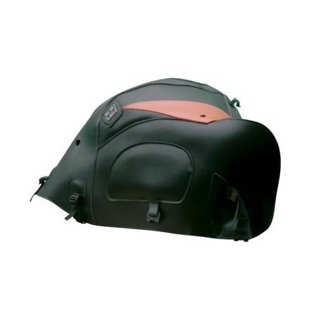 Copriserbatoio Bagster per Honda XL 1000 V Varadero 99-11 in similpelle nero e triangolo zucca