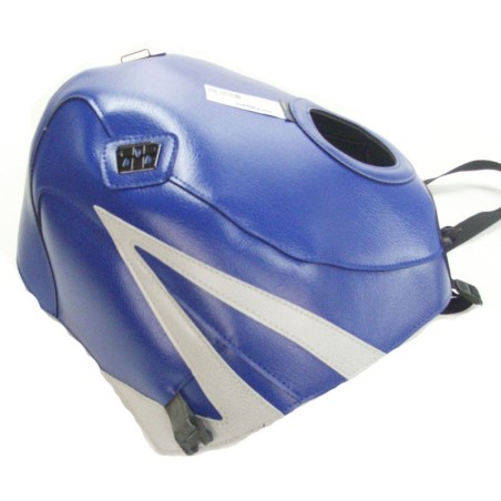 Copriserbatoio Bagster per Kawasaki ZZR 1100 90-92 in similpelle blu e grigio chiaro