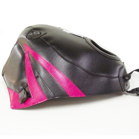 Copriserbatoio Bagster per Kawasaki ZZR 1100 90-92 in similpelle nero e fucsia