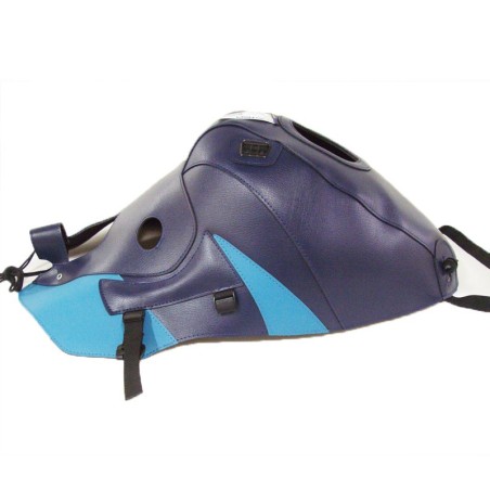 Copriserbatoio Bagster per Kawasaki ZZR 1100 93-01 in similpelle blu e azzurro