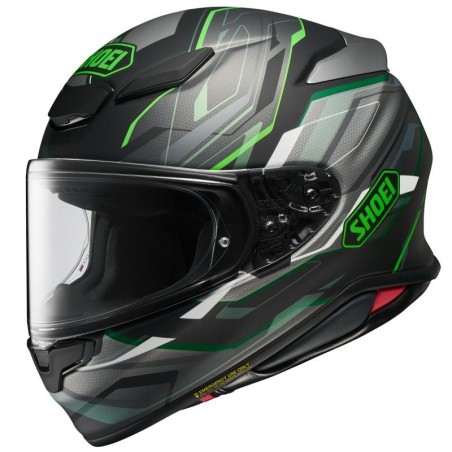 Casco Shoei NXR 2 Capriccio TC-4 nero, grigio e verde opaco