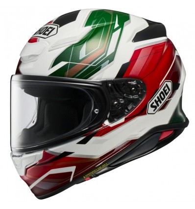 Casco Shoei NXR 2 Capriccio TC-10 bianco, rosso e verde