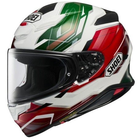 Casco Shoei NXR 2 Capriccio TC-10 bianco, rosso e verde