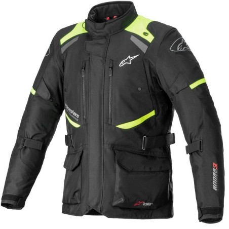 Giacca da moto Alpinestars Andes V3 Drystar nera e gialla