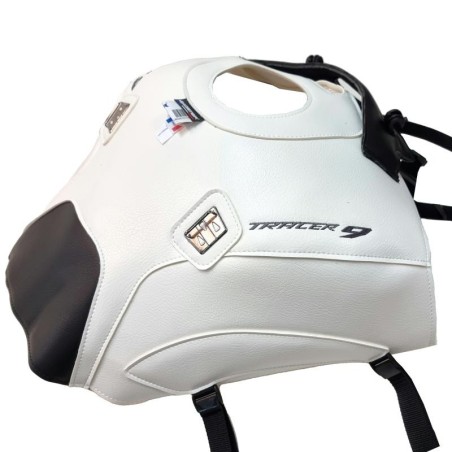 Copriserbatoio Bagster per Yamaha Tracer 9/GT dal 2021 in similpelle bianco