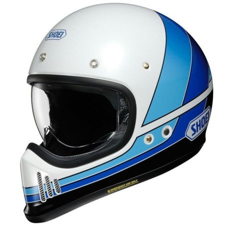 Casco Shoei EX-Zero Equation TC11 bianco e blu