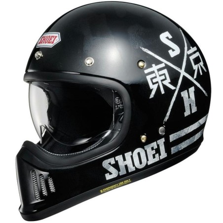 Casco Shoei EX-Zero Xanadu TC5 nero e bianco