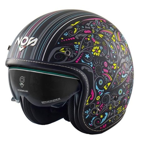 Casco Jet NOS NS-1 Freedom nero opaco