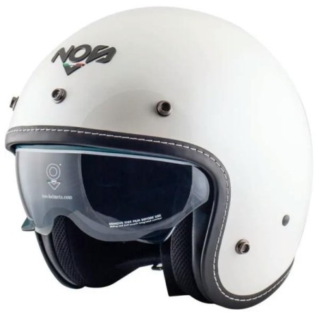 Casco Jet NOS NS-1 bianco lucido