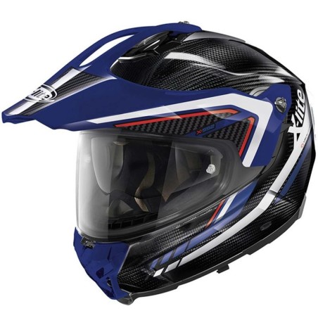 Casco X-Lite X-552 Ultra Carbon Latitude blu e bianco