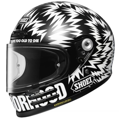 Casco Shoei Glamster 06 vintage Neighbrhood TC5 nero e bianco