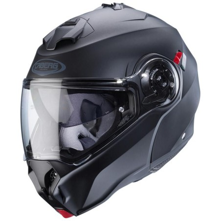 Casco Caberg Duke Evo apribile doppia visiera nero opaco